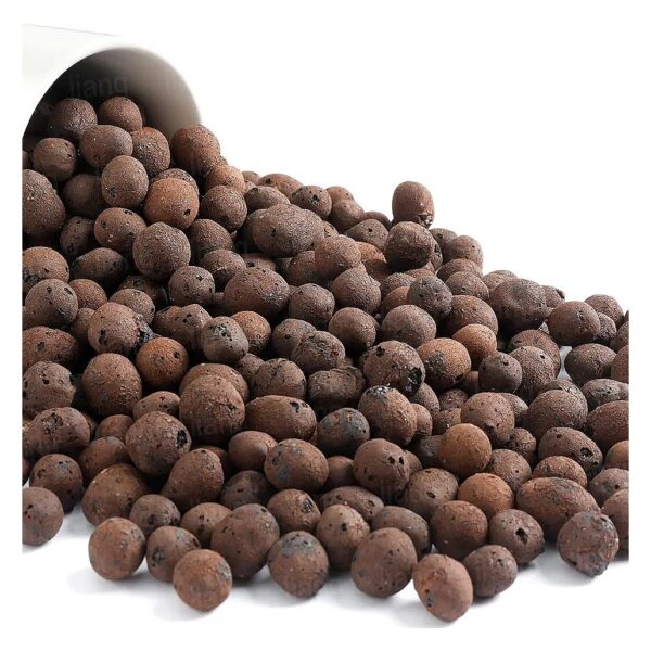 2 Liters Leca Expanded Clay Pellets with 4" to 7" Diameter for Soilless Cultivation