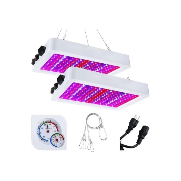 2 Pack 1000W LED Indoor Grow Lights for Vegetation and Bloom