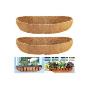 2 Pack 24 Inch Trough Liners for Window Boxes and Plant Pots