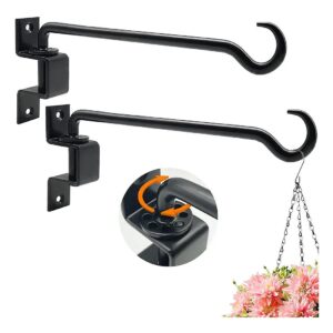 2 Pack Heavy Duty Plant Hooks for Hanging Large Flowers and Pots Outside