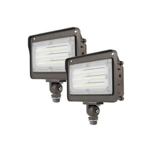 2 Pack LED Flood Light with 50W Power, IP65 Waterproof Rating, and 5000K Daylight White