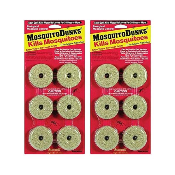 2 Pack Summit Mosquito Dunks Unscented Natural Mosquito Larvae Killer