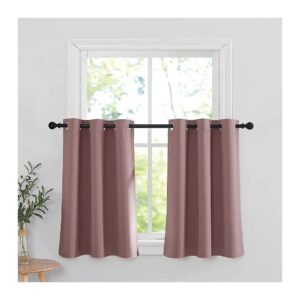 2 Panel Set Wild Rose Small Room Darkening Thermal Shades for Window Treatment