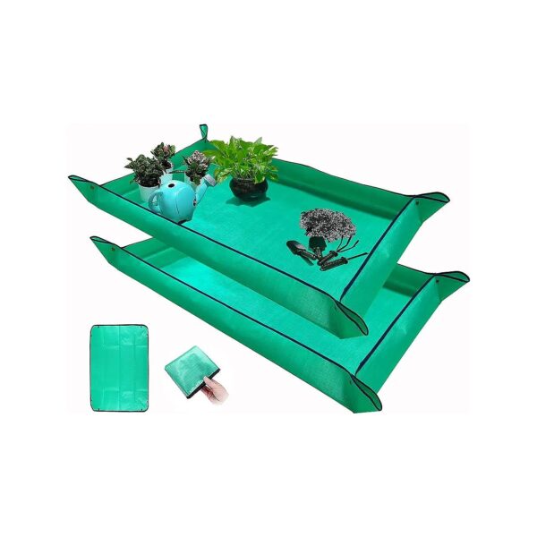 2 Piece Large Waterproof Plant Potting Tray