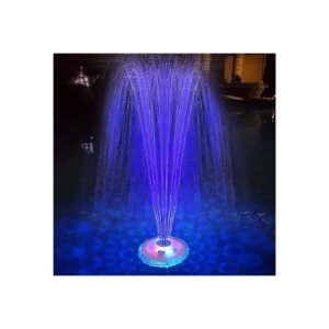 2 Spray Modes Waterproof Pool Fountain with Underwater Light Show