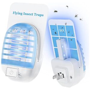 2 in 1 Flying Insect Trap with UV Light and Electric Grid for Indoor Pest Control