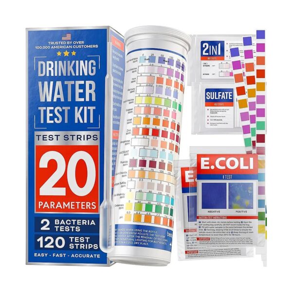 20 In One Drinking Water Testing Kit for Home Tap and Well Water Quality Control