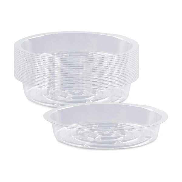 20 Piece Plastic Plant Saucer Drip Trays for Multiple Plants and Flowers