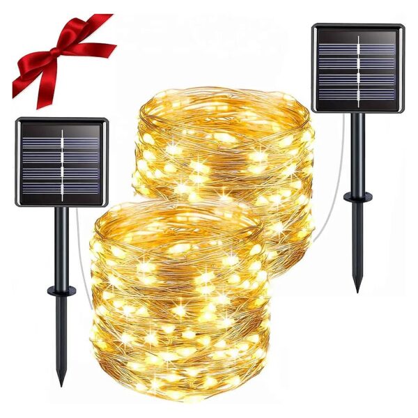 200 LED Solar Powered String Lights for Yard and Garden Decor