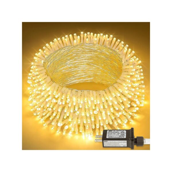 200LED String Lights with Soft Warm White Glow for Warm and Cozy Ambiance