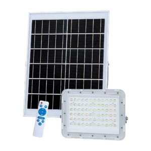 200W Solar Flood Light with 8ft Remote Control for Garden Garage Road