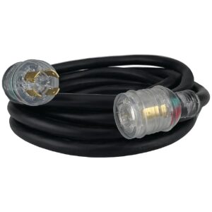 20-Foot 240V 30A Generator Power Cord Designed for Reliance Transfer Switches