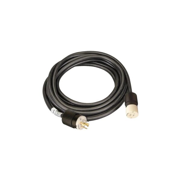 20-Foot Power Cord for Generators with 20-Amp Input Current