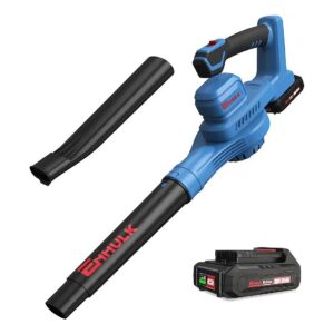 20V Cordless Leaf Blower with 160MPH Speed and Adjustable Tubes for Efficient Cleaning