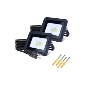 20W 2Pack LED Work Light with Plug IP