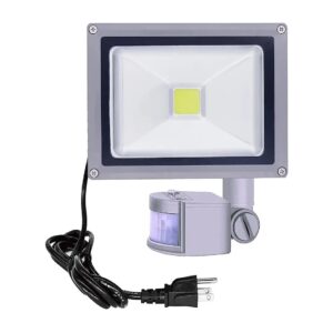 20W LED Flood Light with Motion Sensor for Outdoor Security Application