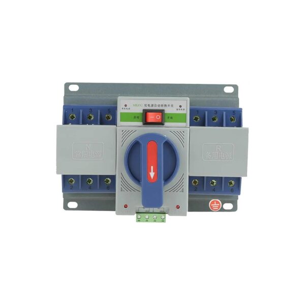 220V Electronic Power Transfer Switch with 2 Positions for Home and Commercial Use