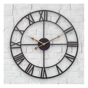 24 in Silent Large Outdoor Analog Clock for Outdoor Use Patio Garden Backyard