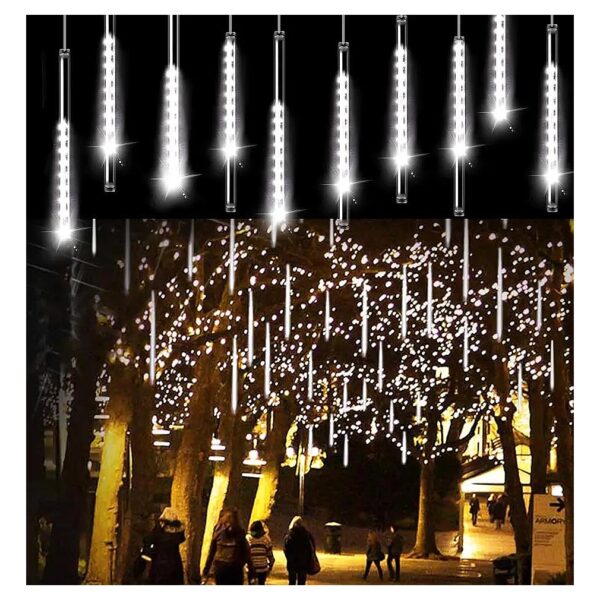 240 LED Rain Lights with 10 Tubes and 3m Cord for Holiday Party Decoration