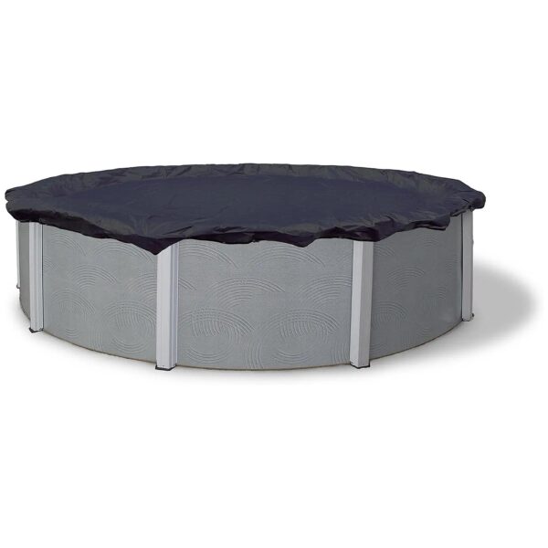 24-Foot Round Above Ground Pool Winter Cover with Heat-Sealed Seams and 4-Foot Overlap