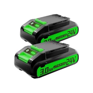 24V Cordless Power Tool Battery 2Pack with Lithium-Ion Upgrade and Increased Efficiency