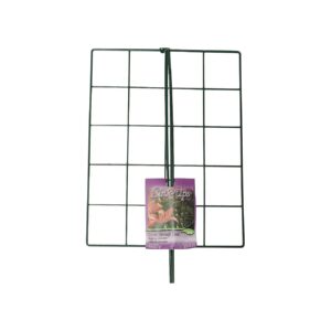 24x18 Black Steel Rectangle Grow Through Grid w 30 Legs Ideal for Flowers and Vegetables