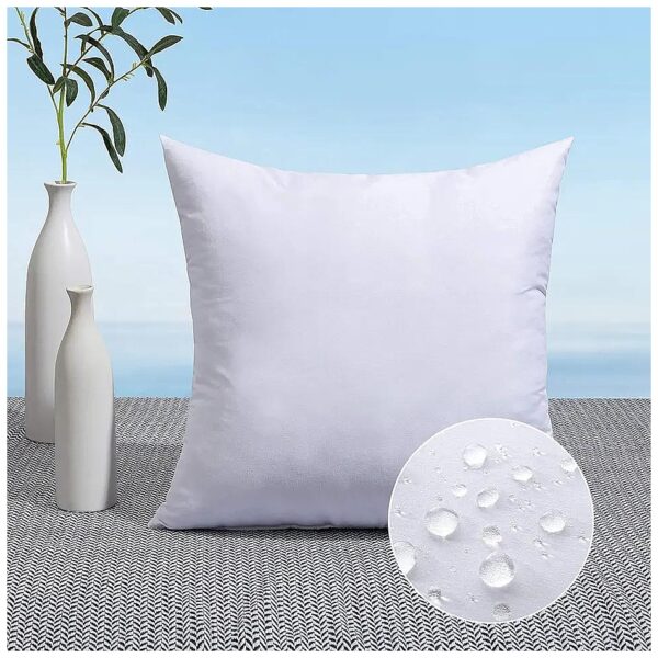 24x24 inch Square Pillow Insert for Couch Sofa with Water Resistant Fill Material