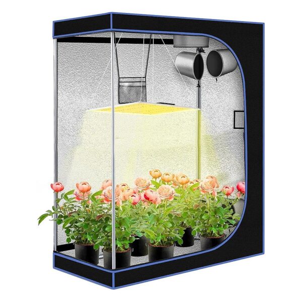 24x48x59in Indoor Grow Tent with Durable Stable Frame, Mylar Fabric, and Secure Zippers