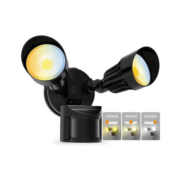 2500lm Power LED Flood Light with Motion Sensor and Adjustable Color Temperature