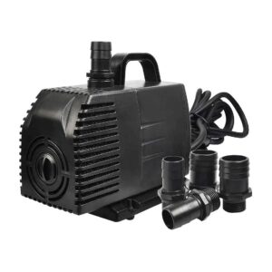 276W Submersible Pump for Fish Tanks, Ponds, Statuary, and Aquariums with 15 Foot Cord