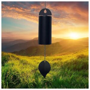 28 Inch Large Wind Bell with Deep Tone Sound and Metal Cylinder Design