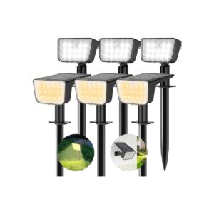 28 LED Solar Spotlights with PIR Sensor and 6 Lighting Modes for Outdoor Decor