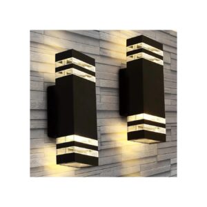 2PCS LED Light Fixture Wall Sconce for Patio Porch Garage Use