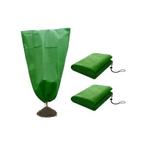 2-Pack, 60gsm Non-Woven Fabric, Breathable, 39"W x 63"H, Green, Instant Winter Protection