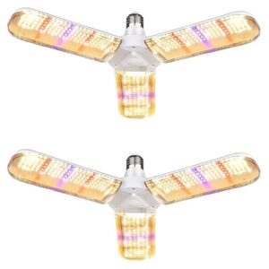 2-Pack High-Intensity 150W LED Grow Light Bulb for Indoor Plants and Succulents