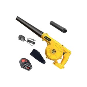 2-in-1 Leaf Blower and Vacuum with 21V Lithium Battery