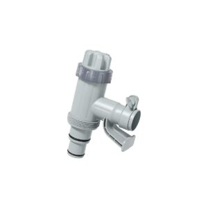 2-in-1 Plunger Valve with Pool Pipe Holder for Above Ground Pools