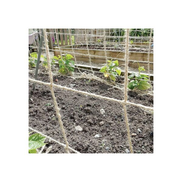 2m x 3m Jute Plant Support Netting Brown Biodegradable Twine