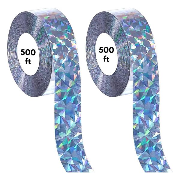 2x 500ft Reflective Bird Scare Tape for Pigeon Woodpecker Deterrent Repellent Outdoor Use