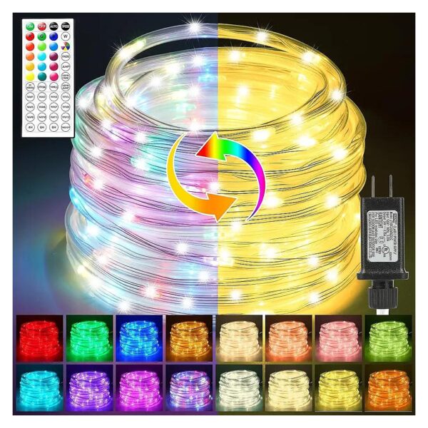 30 Color Changing LED Rope Lights for Outdoor and Indoor Use