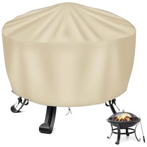 30 Inch Round Fire Pit Cover with Easy to Clean Design and Storage Bag for Convenient Use