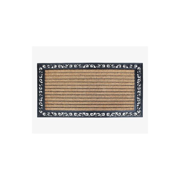 30x48 Inch Rubber and Coir Moulded Door Mat for Home Decor