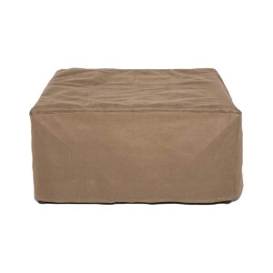 32 Inch Square Ottoman Cover for Patio Furniture Dust and Water Protection