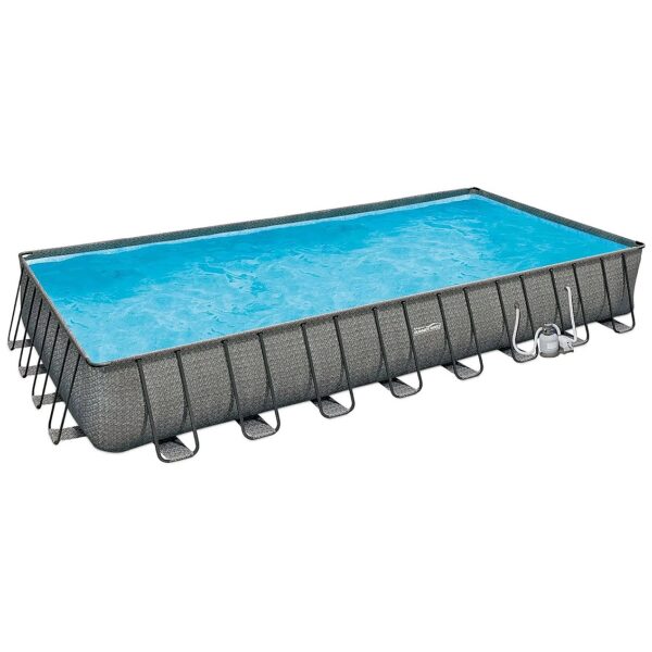 32x16ft Outdoor Swimming Pool with Sand Filter and Cover