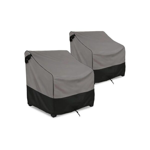 33x34x31 Inches Fits Waterproof Patio Chair Covers for Outdoor Furniture Grey and Black