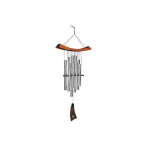 34'' Wind Chimes for Patio Decor and Outdoor Garden, Beautiful Sound, Silver Gift