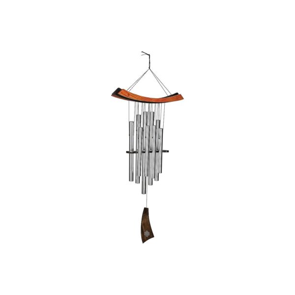 34'' Wind Chimes for Patio Decor and Outdoor Garden, Beautiful Sound, Silver Gift