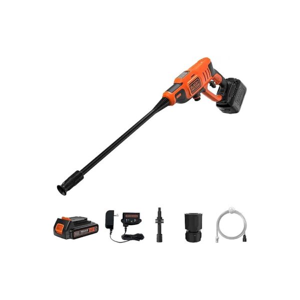 350 PSI Freshwater Pressure Washer with Adjustable Nozzle and Short Wand