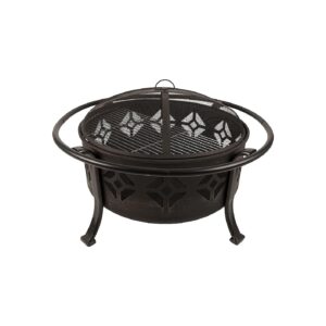 36-Inch Fire Pit with High Temperature Paint Coated Bowl and Stainless Steel Construction