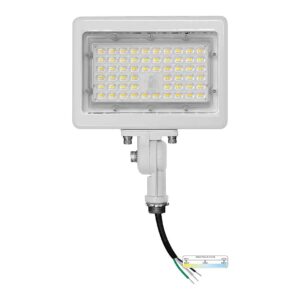 3CCT LED Flood Light with Adjustable Knuckle Mount and 120-277V Universal Voltage